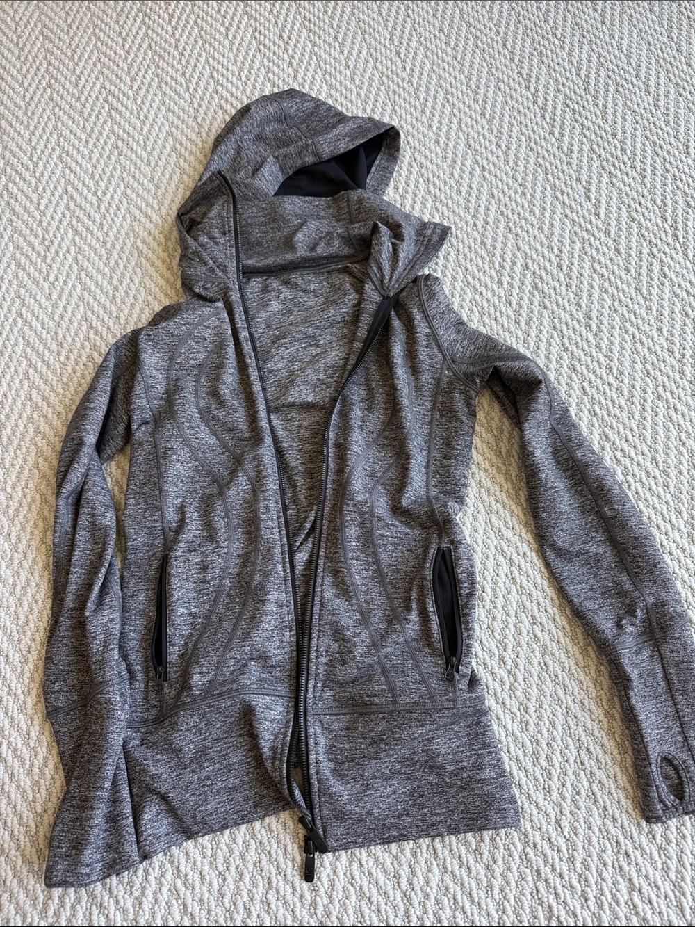 lululemon athletica Women's Gray Hooded Utility Jacket